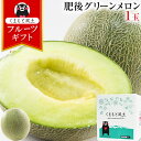 ギフト プレゼント 肥後グリーンメロン 1玉 秀品 2Lサイズ 熊本産 約1.2kg以上 高級 産地直送 送料無料 ギフト 贈答 フルーツギフト 高級 《配送予...