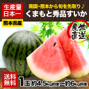 【送料無料】★すいか生産量日本一★熊本県産★くまもと秀品すい...