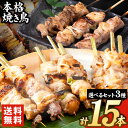 九州産 焼き鳥セット 選べる セット15本 送料無料 鶏もも ねぎま とり皮 砂肝 ふりそで 贈答 ギフト ヘルシー バーベキュー 冷凍串 食べ比べ バラエティ 《配送予定に記載の日程でお届け》