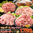 総重量1,720g お肉5種 バラエティセット 肉 豚肉 鶏肉 ハンバーグ 5種 大容量 肉 福袋 切り落とし 豚ミンチ 国産 豚 …