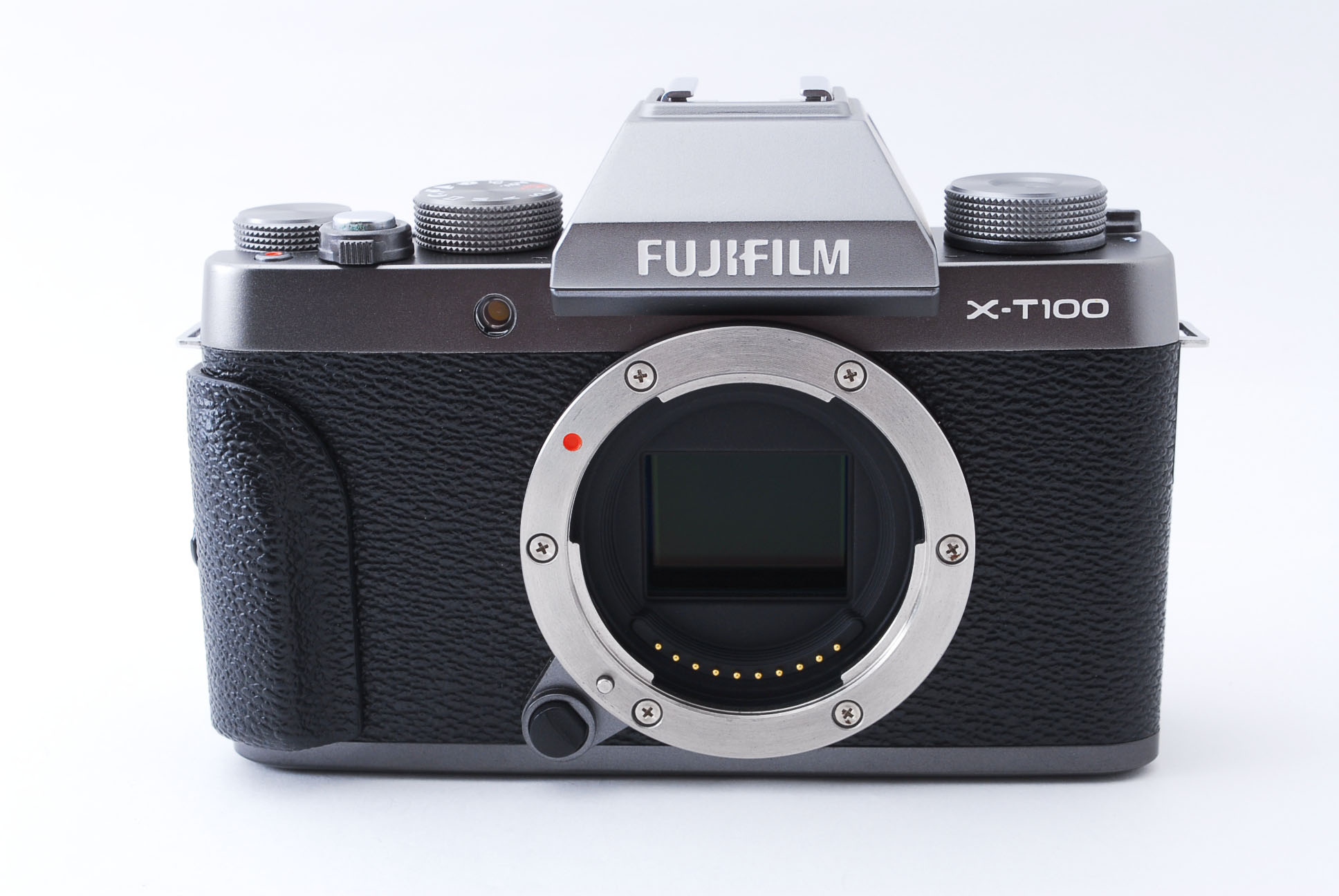 【中古】FUJIFILM フジフイルム X-T100 ボディ ダークシルバー