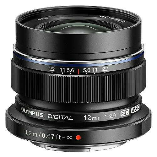 【中古】OLYMPUS オリンパス M.ZUIKO DIGITAL ED 12mm F2.0 ブラック