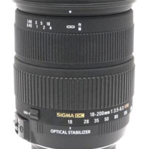 【中古】SIGMA シグマ 18-200mm F3.5-6.3 DC