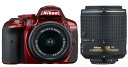 【中古】Nikon ニコン D5300 ダブルズームキット2 レッド