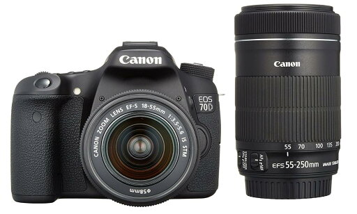 【中古】Canon キヤノン EOS 70D ダブルズームキット 【中古】Canon キヤノン EOS 70D ダブルズームキット