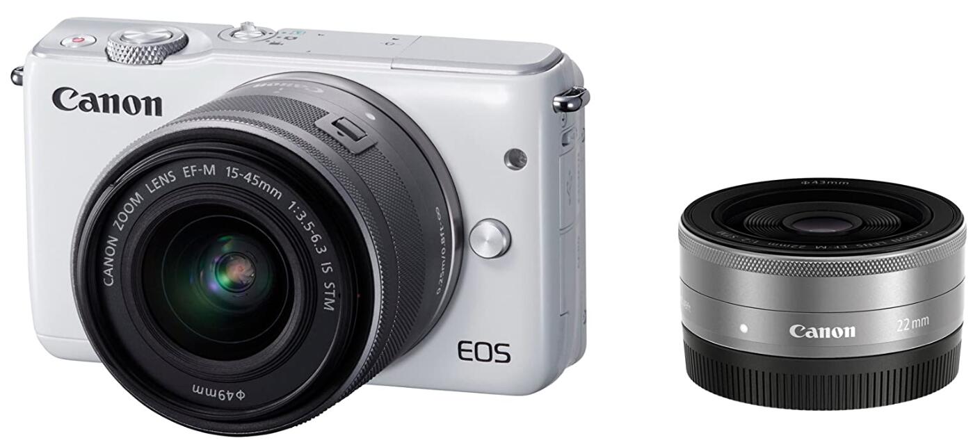 【中古】Canon キヤノン EOS M10 ダブル