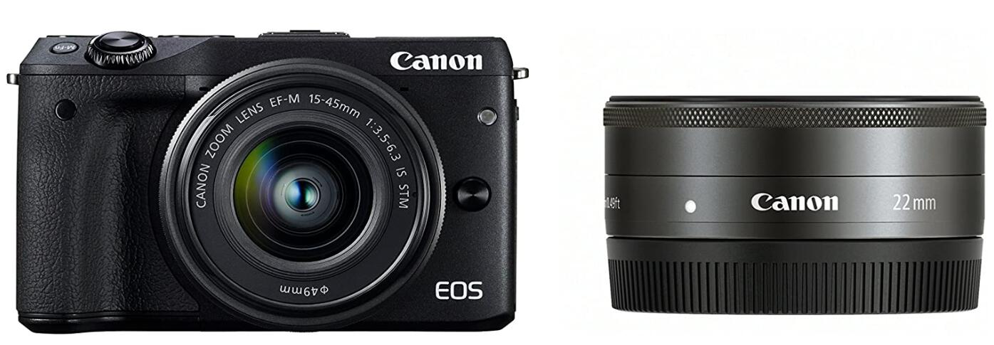 【中古】Canon キヤノン EOS M3 ダブル