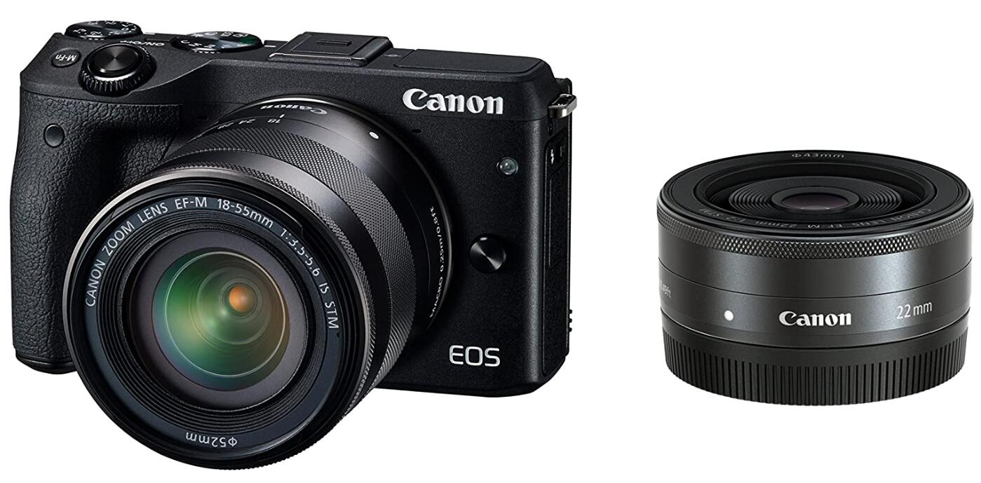 【中古】Canon キヤノン EOS M3 ダブル