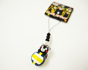 【送料無料】くまモン部活ストラップ　バレー　メール便商品