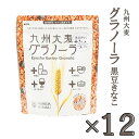 12袋セット 西田精麦 九州大麦グラノーラ 黒豆きなこ 180g×12個セット 朝食 麦 シリアル 国産 健康 まとめ買い きな粉 黒豆 大麦 無添加 シリアル グラノーラ ※こちらの商品は北海道への発送は致しておりません。注文の際は自動的にキャンセルとなります。