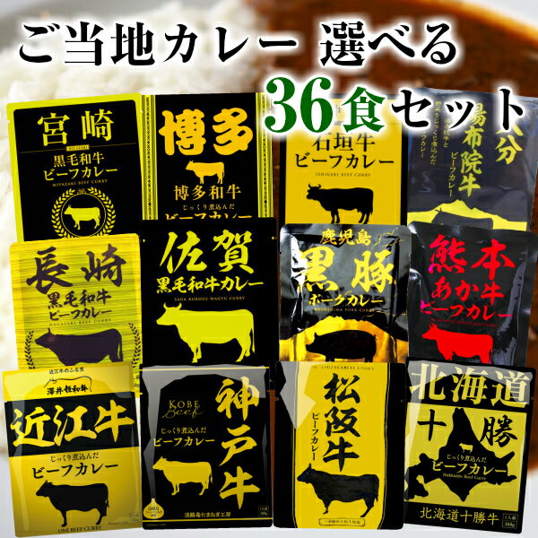 カレー 響 カレー 12種から選べる36袋セット (高級 カレー レトルト 詰め合わせ 高級 ご当地 レトルトカレー 詰め合わせ 中辛 カレーライス カレーレトルト 送料無料 レトルト食品 レトルト 詰め合わせ 送料無料 カレー レンジ レトルト