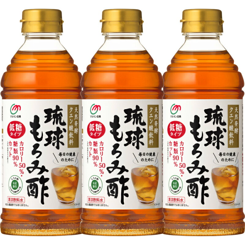 マルキン忠勇 琉球もろみ酢 低糖 500ml×6本