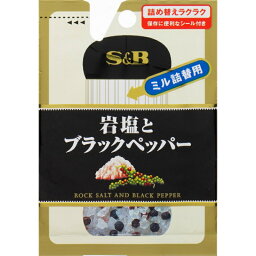 S&B エスビー 岩塩とブラックペッパー 袋 29g×10個