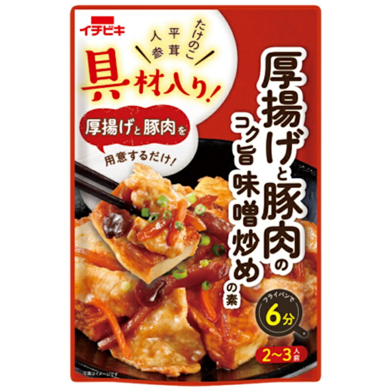 イチビキ 具材入り！厚揚げと豚肉のコク旨味噌炒めの素×10個