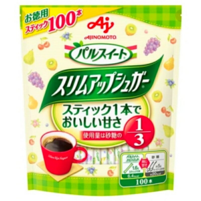 味の素 パルスイート スリムアップシュガー スティック100本入り 160g 40個 (10×4箱)