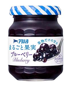 【アヲハタ】まるごと果実 ブルーベリー 125g×24個(12個×2箱)
