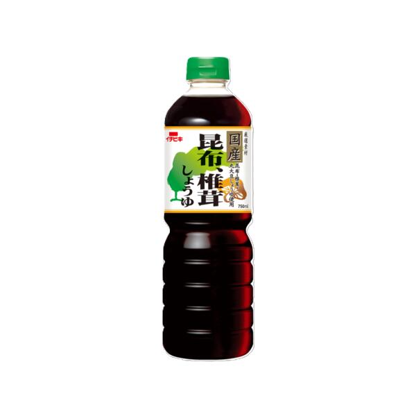 イチビキ 昆布 椎茸しょうゆ 750ml×8本