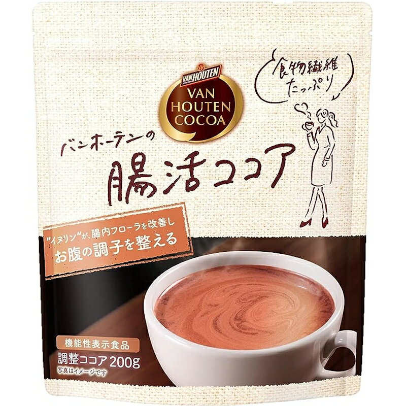 片岡物産 バンホーテン 腸活ココア 200g×12個 【KKコード3852624】