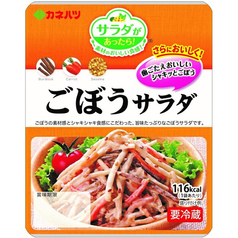 【冷蔵】カネハツ ミニ ごぼうサラダ 75g×10袋【賞味期限 お届けより26日前後】のサムネイル