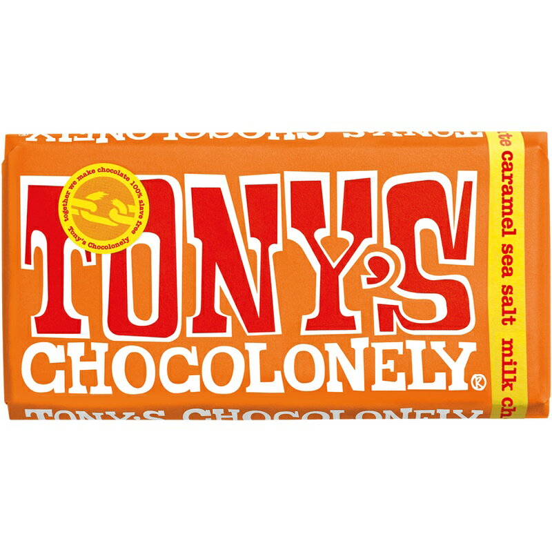 TONY'S CHOCOLONEY トニーズ チョコレート ミルクチョコレート キャラメルシーソルト 180g