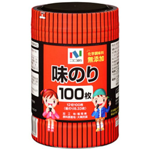 ニコニコのり 味付のり卓上12切100枚×15個 ニコニコのり 味付のり卓上12切100枚×15個