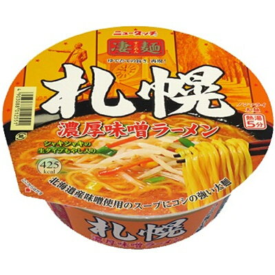 くまの中谷商店 ヤマダイ ニュータッチ 凄麺札幌濃厚味噌ラーメン 162g×12個 【KKコード5146187】