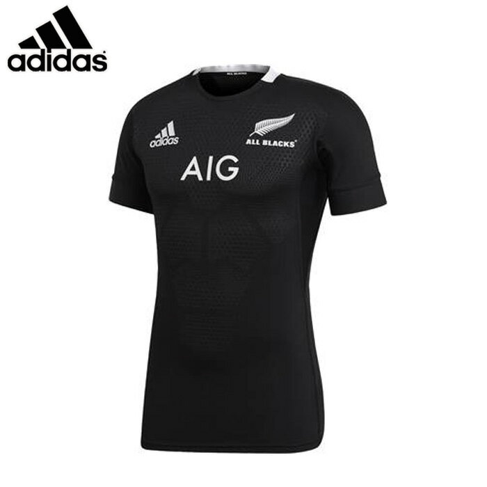 【ALL　BLACKS　来日記念ポイント5倍プレゼント】adidas/アディダス ラグビー トップス [ekx67-cw3130 オールブラックス オーセンティックシャツ] オールブラックス_ジャージ_ホームレプリカジャージー 【ネコポス対応】