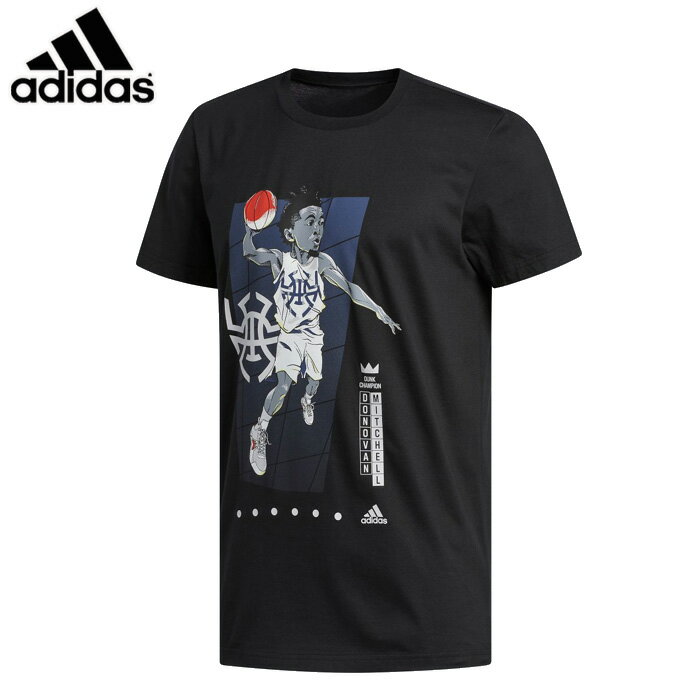 /adidas/アディダス バスケットボール トップス [gus80-fm4761 ドノバンギークアップTシャツ] 半袖_Tシャツ_ドノバンミッチェル 【ネコポス対応】 1