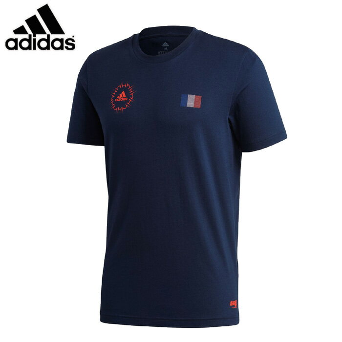 adidas/アディダス サッカー/フットサル トップス [ihw83-fq7639 翼フランス代表半袖Tシャツ_TsubasaFranceTee] Tシャツ_翼_フランス代表/2020SS 【ネコポス対応】