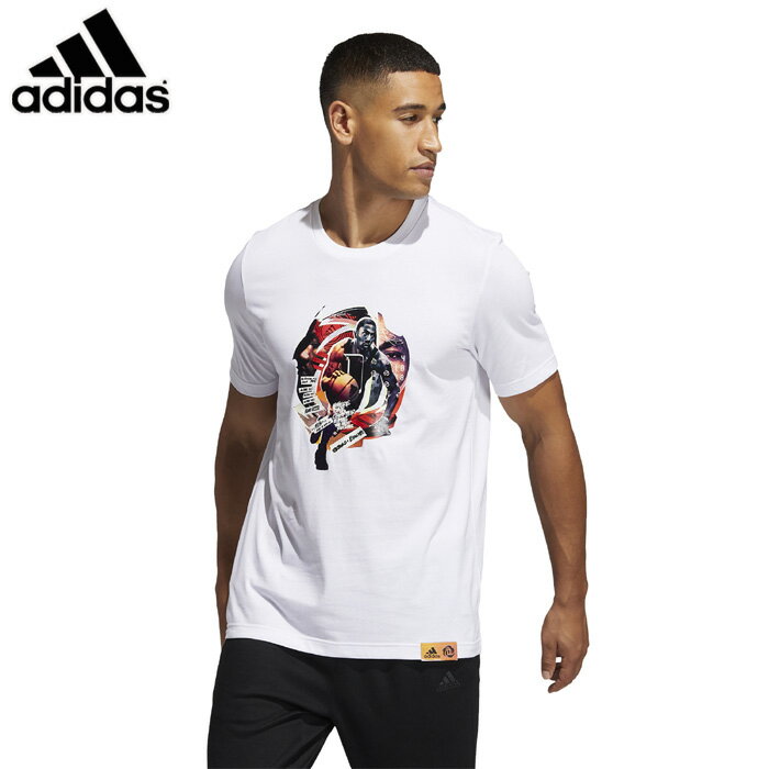 adidas/アディダス バスケットボール トップス [25874-gh6720 ROSEABSTRACT半袖Tシャツ] 半袖_Tシャツ_NBA_デリックローズ/2021SS 【ネコポス対応】