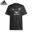 adidas/アディダス ラグビー トップス dcf17-hz9778 オールブラックスラグビーサポーターズ半袖Tシャツ Tシャツ_オールブラックス 【ネコポス対応】