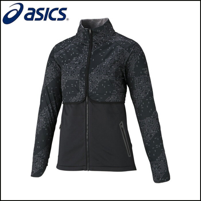 asics/アシックス トレーニング ジャケット [146649 W'Sランニングニットジャケット] ジップアップ_ウィンドブレーカー_女性用_レディースサイズ/2017FW 【ネコポス不可能】