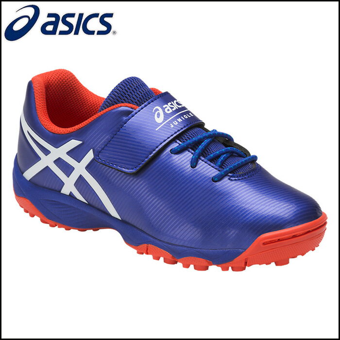 asics/アシックス サッカー/フットサル トレーニングシューズ [tst669-4501 JUNIOLE_4_TF_ジュニオーレ4TF] トレシュー_キッズサイズ_ベルクロ_マジックテープ/2017FW 【ネコポス不可能】