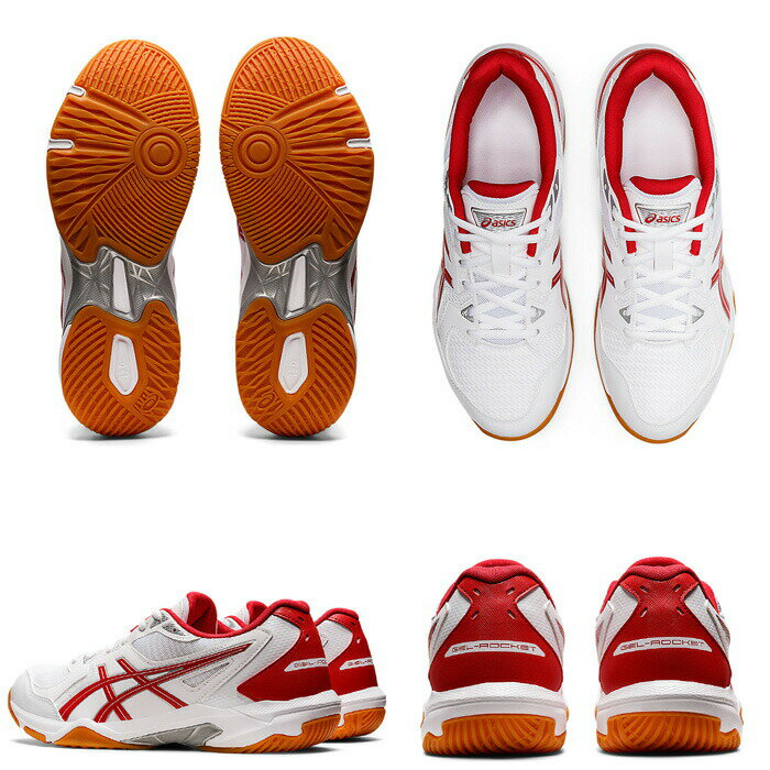 asics/アシックス バレーボール バレーボールシューズ [1073a047-100 GELROCKET10] 体育館シューズ_室内履き_ローカット 【ネコポス不可能】