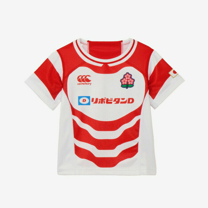 canterbury/カンタベリー ラグビー トップス [rgj325790-10 JAPAN KIDS REPLICA HOME JERSEY] ラグビー日本代表_レプリカシャツ_ジュニアサイズ_子供サイズ_キッズ/2025SS 【ネコポス対応】