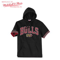 mitchell&ness/ミッチェルアンドネス バスケットボール トップス mg18037-cbublck1 FRENCH_TERRY_SS_HOODY] パーカー_NBA_CHICAGO_BULLS_シカゴブルズ/2019SS 【ネコポス不可】