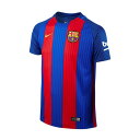 NIKE/ナイキ サッカー キッズ/ジュニア 777029 YTH_FCB_DRI-FIT_S/S_ホーム_スタジアム_ジャージ バルサ_バルセロナ/2016FW 【ネコポス対応】