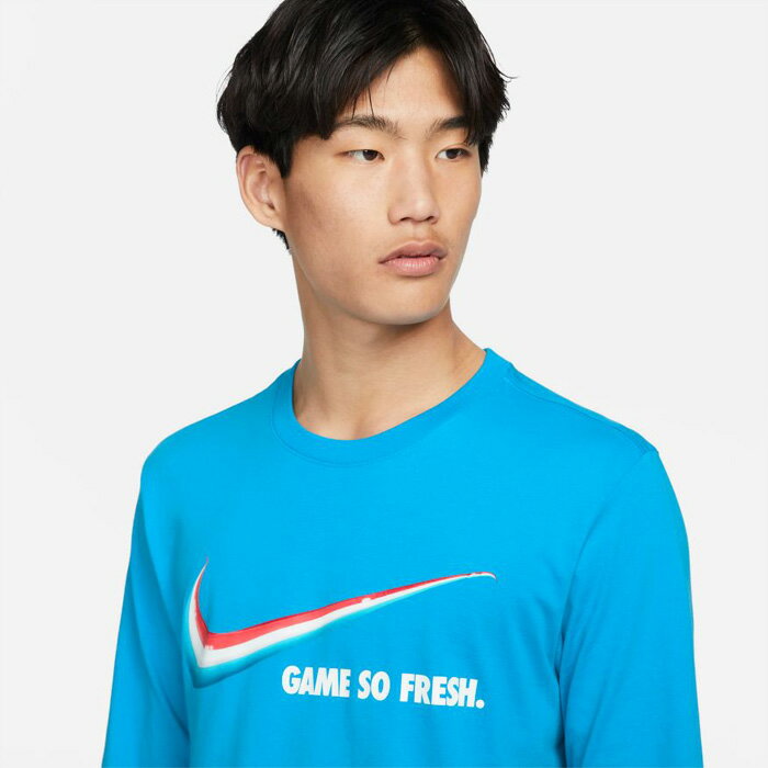 NIKE/ナイキ バスケットボール トップス [dn2998-446 ハイブリッドスウッシュフープスL/STシャツ] Tシャツ_ロングTシャツ_ロンT_長袖_部活_練習着/2022SS 【ネコポス対応】