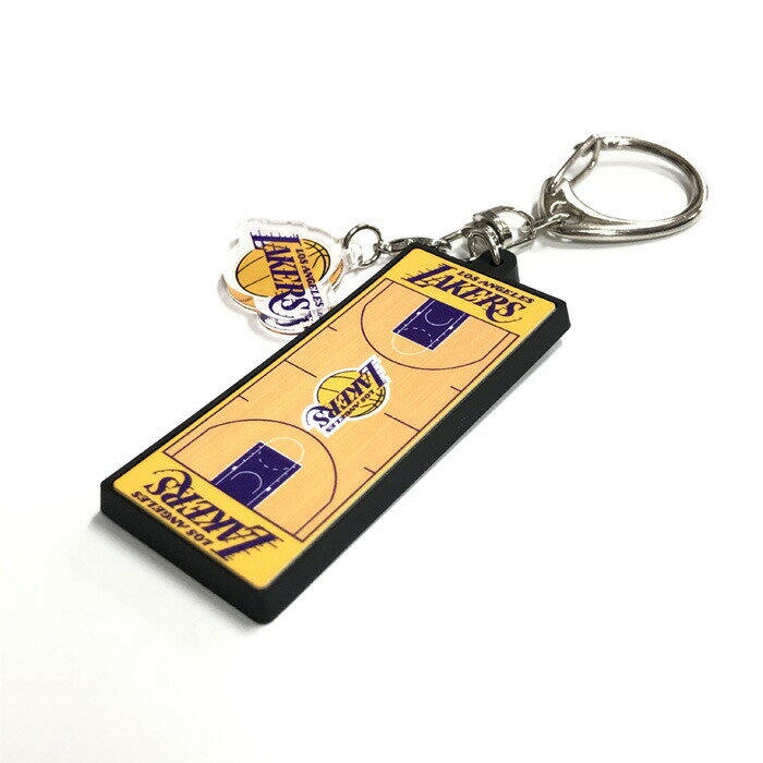 ジャスティス バスケットボール アクセサリー [nba35542 コート柄ラバーキーホルダ...