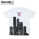 SPALDING/スポルディング バスケットボール トップス [smt191340-wh Tシャツ(GOTHAMCITYSKYSCRAPER)] Tシャツ 【ネコポス対応】