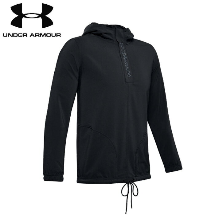 under_armour/アンダーアーマー バスケットボール トップス フード_ハーフファスナーゆったりと着用するタイプ。 軽量で耐久性に優れたソフトなウーブン素材で快適性を向上 速乾性に優れた素材で汗をすばやく発散 スナップボタン付きフラッププラケットを配した、ゆったりしたハーフファスナーのフロントにより重ね着しやすいデザイン ポケット付き スタイリッシュなドロップスタイルの裾はドローコードで調節可能 袖口を絞ったデザイン■生産国■■品質素材■ポリエステル88%、ポリウレタン12％■カラー■BLK/BLK/WIR送料別途ネコポス不可：宅急便でご注文くださいunder_armour/アンダーアーマー バスケットボール トップス ベースラインウーブンジャケット この商品の色違いはございません