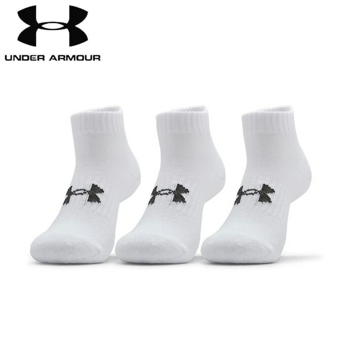 under_armour/アンダーアーマー トレーニング アクセサリー [1361574-100 コアローカットソックス3足セ..
