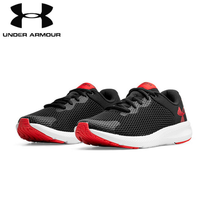 under_armour/アンダーアーマー ジョギング/ランニング シューズ [3024484-001 チャージドパスート2ビッグロゴ] ランシュー_ランニング_ジム_キッズ_ジュニア_ユース/2021FW 【ネコポス不可】