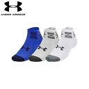 under_armour/アンダーアーマー トレーニング アクセサリー [1373091-486 エッセンシャルクオーターソックス] ソックス_3足セット 【ネコポス不可】