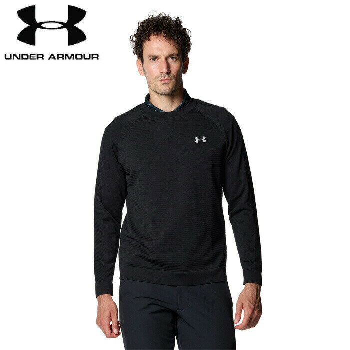 under_armour/アンダーアーマー ゴルフ トップス 長袖_セーター_ゴルフウェアセーターの暖かさはそのままに、軽量性、吸汗速乾性を実現したアスリートのために作られた一着。一枚着るだけで十分暖かく、秋冬のラウンドや練習にうってつけ。ラグランスリーブが腕周りの自由度を妨げず、ゴルフ特有の身体の動きにもしっかりフィット。秋口に悩ましいウェア問題はインテリニットで解決。ボディマップニット構造により、驚異的な速乾性を実現。重ね着いらずでスポーツシーンに最適快適な着心地と動きやすさを提供するストレッチ糸を使用し、形状保持にも優れるラグランスリーブINTELLIKNIT(インテリニット)：保温性と速乾性に優れたニット構造のファブリックが、高い通気性と暖かさを両立する■生産国■中国■品質素材■ポリエステル100％■カラー■Black / ModGray■サイズ■着丈/身幅(cm)MD(M)67.5/51LG(L)70/53.5※注意事項 商品は、独自の採寸方法により採寸されています。商品生地の特性によって、1cm前後の誤差が生じる場合があります。under_armour/アンダーアーマー ゴルフ トップス UAインテリニットクルーセーター