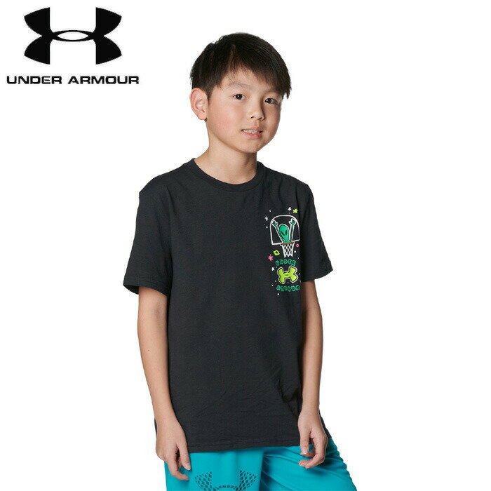 under_armour/アンダーアーマー バスケットボール トップス [1383201-001 UAエイリアンバスケットボールショートスリーブTシャツ] Tシャツ_半袖_ジュニア_キッズ/2024SS【ネコポス対応】