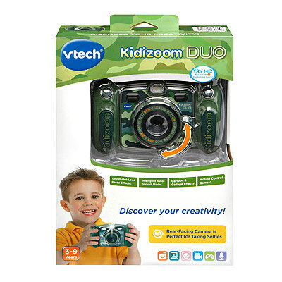VTech Kidizoom DUO Camera カモフラージュOnline Exclusive 80-170850 Camouflage【送料無料】 MicroSD対応 子供用トイカメラ キッズ用デジタルカメラ【平行輸入品】※沖縄・北海道・九州・離島は送料別です