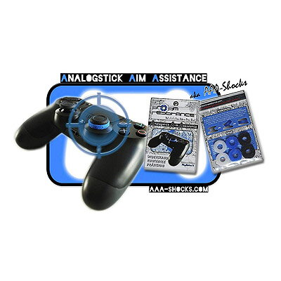 AAA-Shocks アナログエイムアシスト PS3 3色(ブルー2ホワイト2ブラック2)エイムリングベテラン エディション ドイツ語パッケージPlaystation 3 PS3Analogstick Aim Assistance Pro Aim Resistance