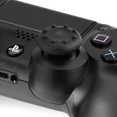 Trenro Gaming Thumb Grips PS4 ブラック 4個入りアナログキャップ 【メール便のみ送料無料】黒Playstation 4 PS4 XBOX ONE コントローラーエイム力を向上 スリップを防止※代引き・ニッセン後払いできません