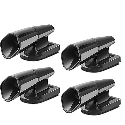 鹿避け笛 ディアワーニング SAVITA 【黒】 4個セット Deer Warning BELL【訳あり:パッケージ無し説明書なし】2種類の超音波で鹿など動物と...